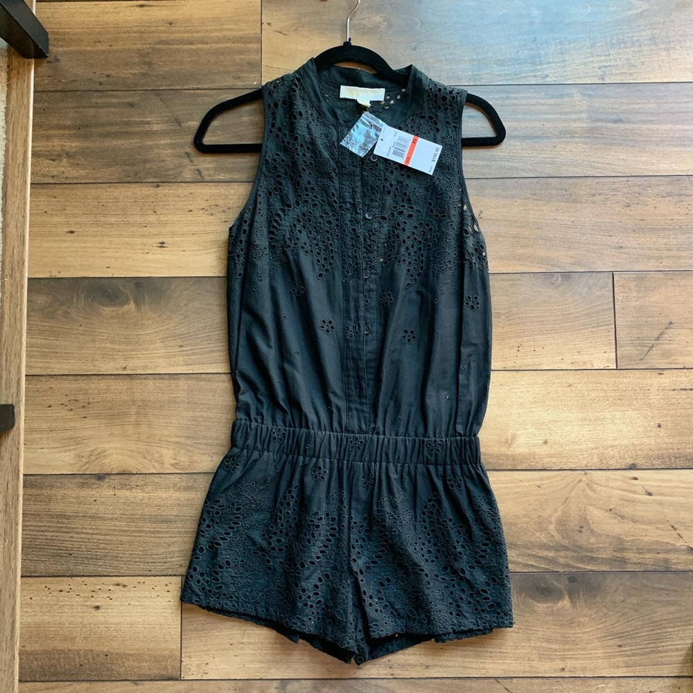 Michael Kore Blakish Green XS romper NWT